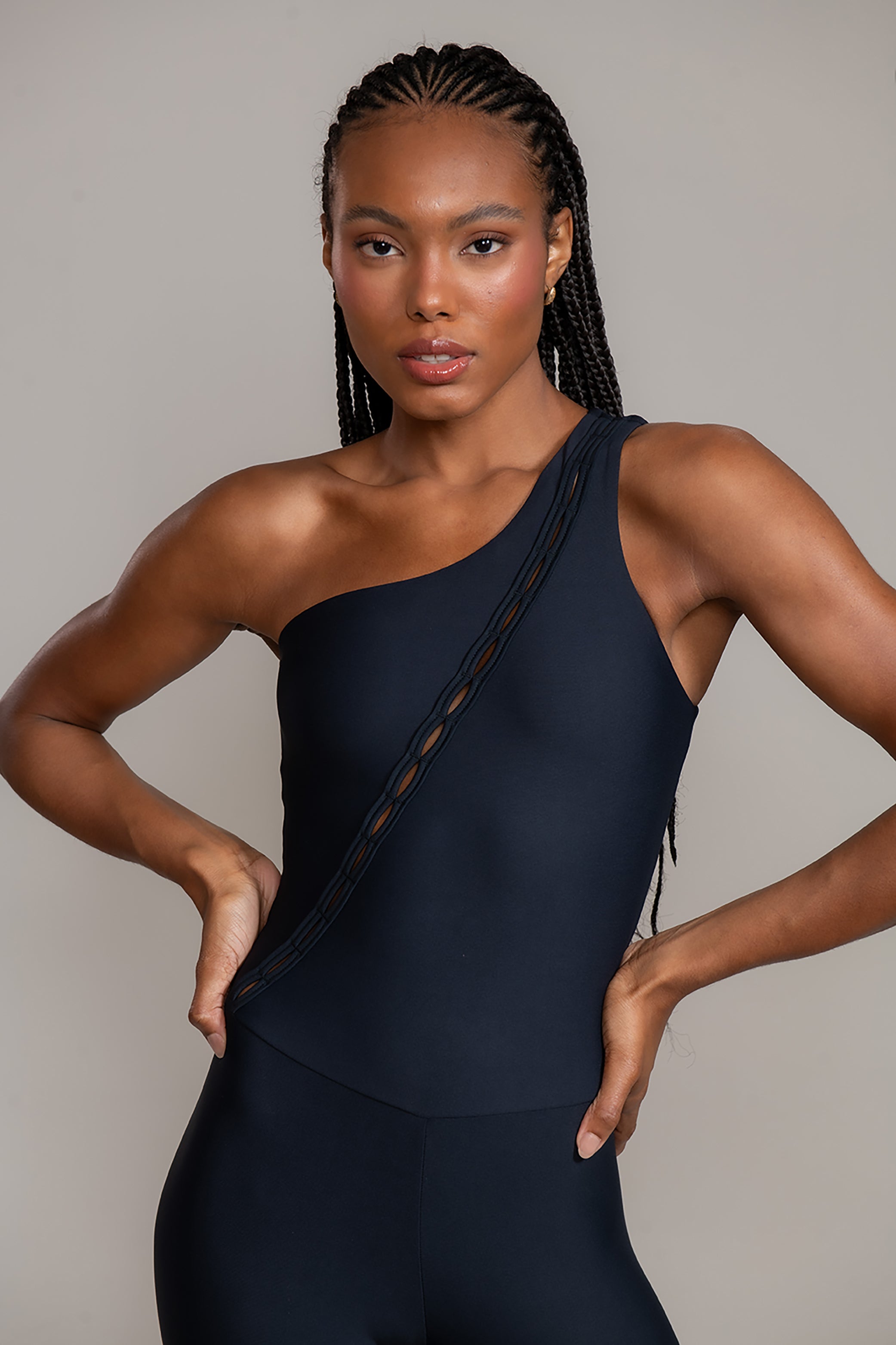 Macacão Skin Shoulder Preto