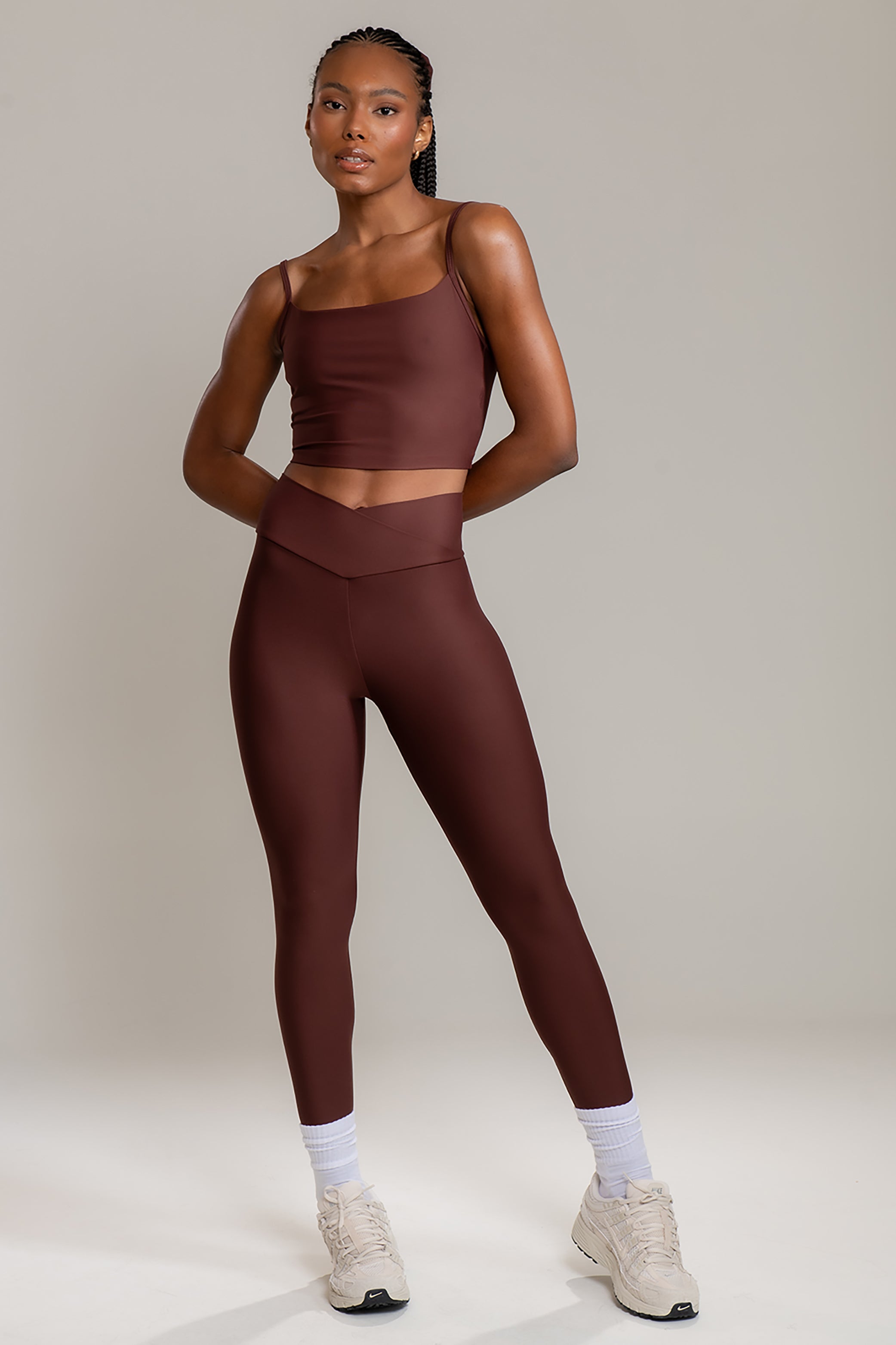 Top Cropped Couro